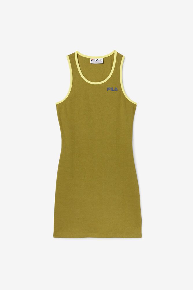 Fila Dress Mattea Womens Olive - India XBC-587624